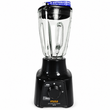 Licuadora IMUSA Power Glass Con Vaso De Vidrio Y 2 Velocidades