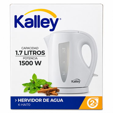 Hervidor Eléctrico Kalley K-HA170 Blanco 1,7 Litros 1500 W