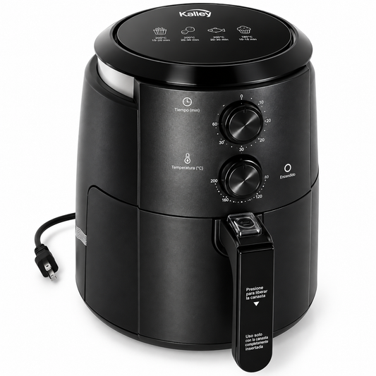 Freidora de Aire KALLEY K-MAF35 De 3.5 Litros Con 8 Programas