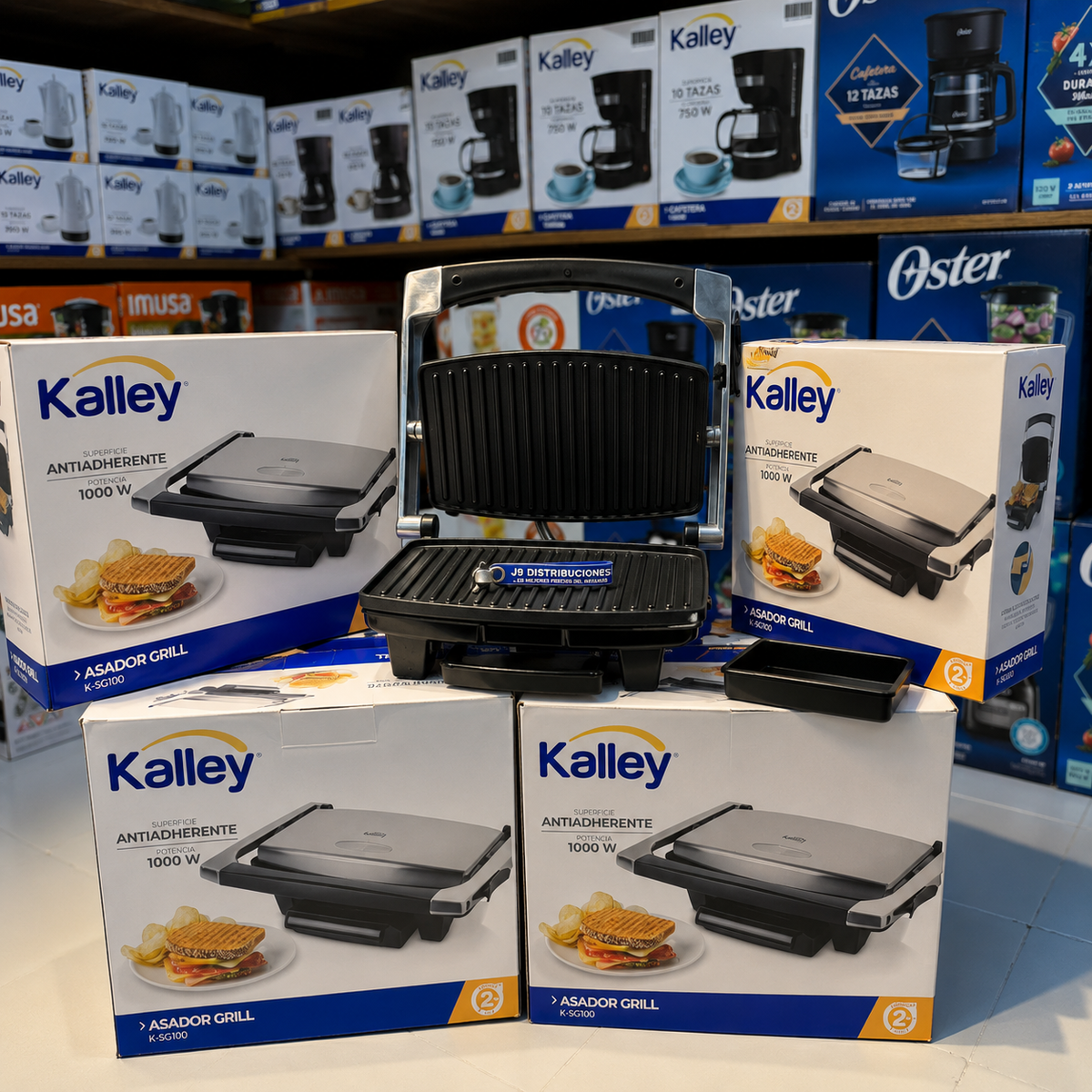 Asador Grill Tipo Sanduchera Kalley