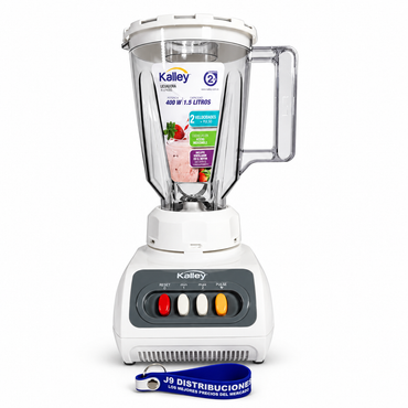 Licuadora Kalley 400w 1.5 Litros Vaso Acrílico