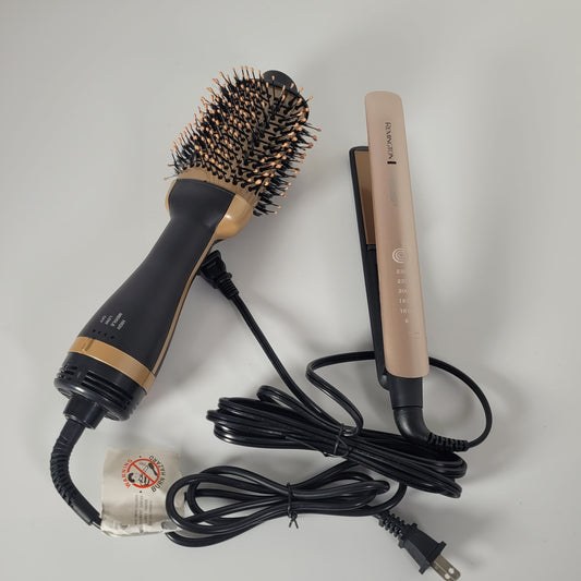 Combo Plancha Remington Keratina + Cepillo Secador Keratina