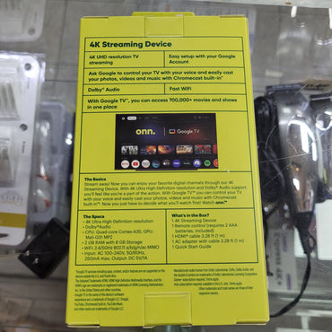 Watch Onn Google 4k