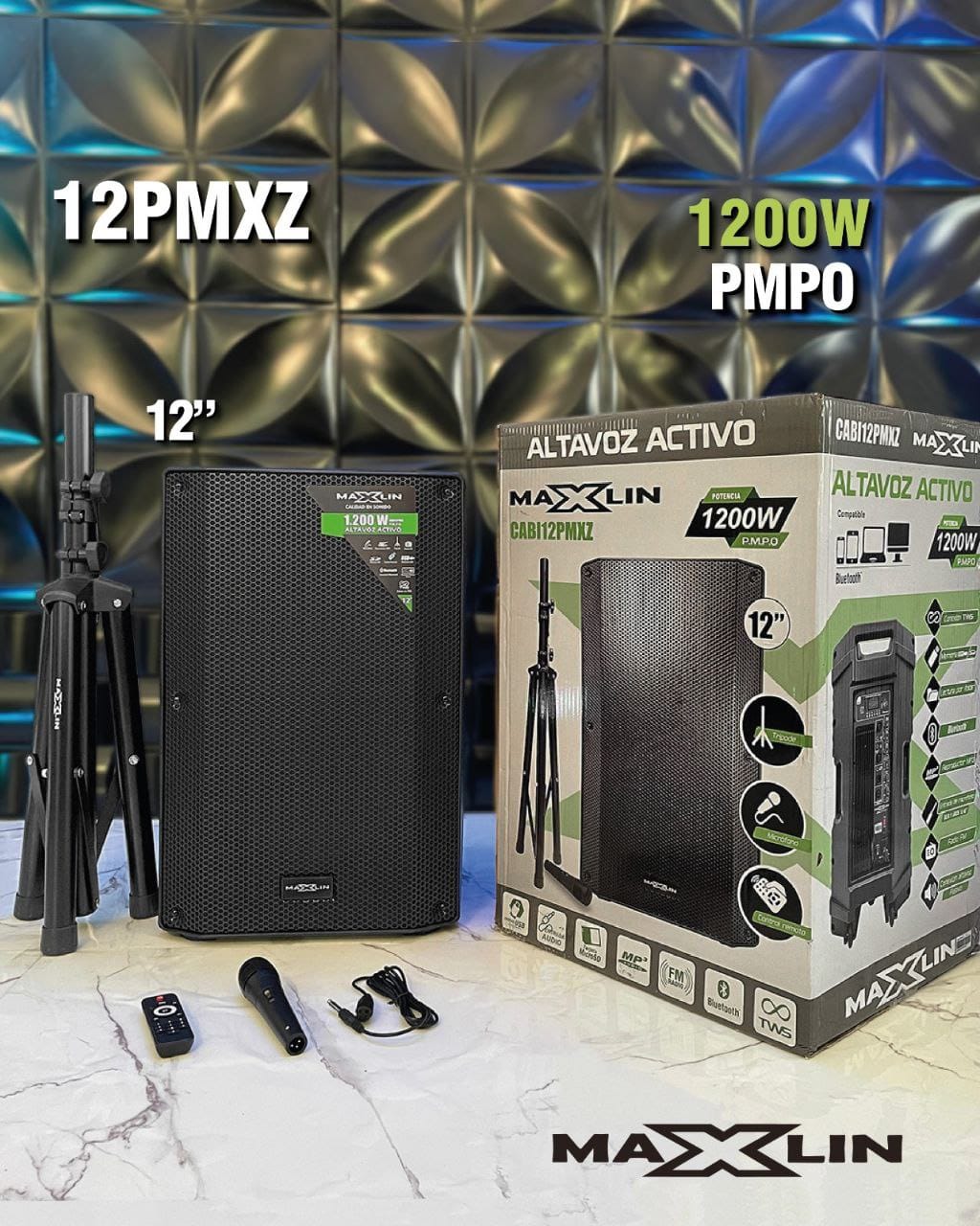 Cabina De Sonido Maxlin Cuadrada 12"