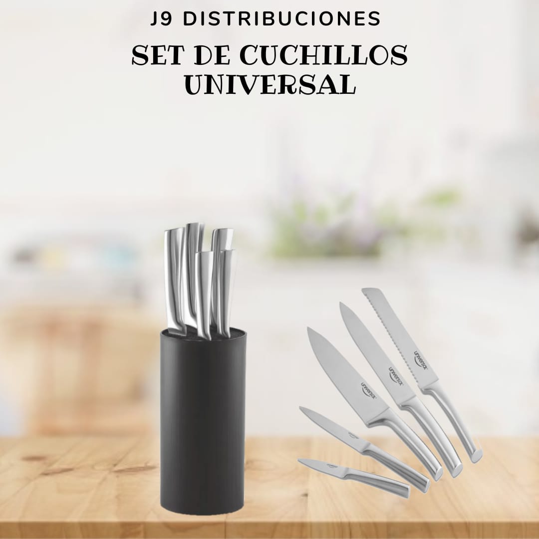 Set De Cuchillos Platino Elite Universal
