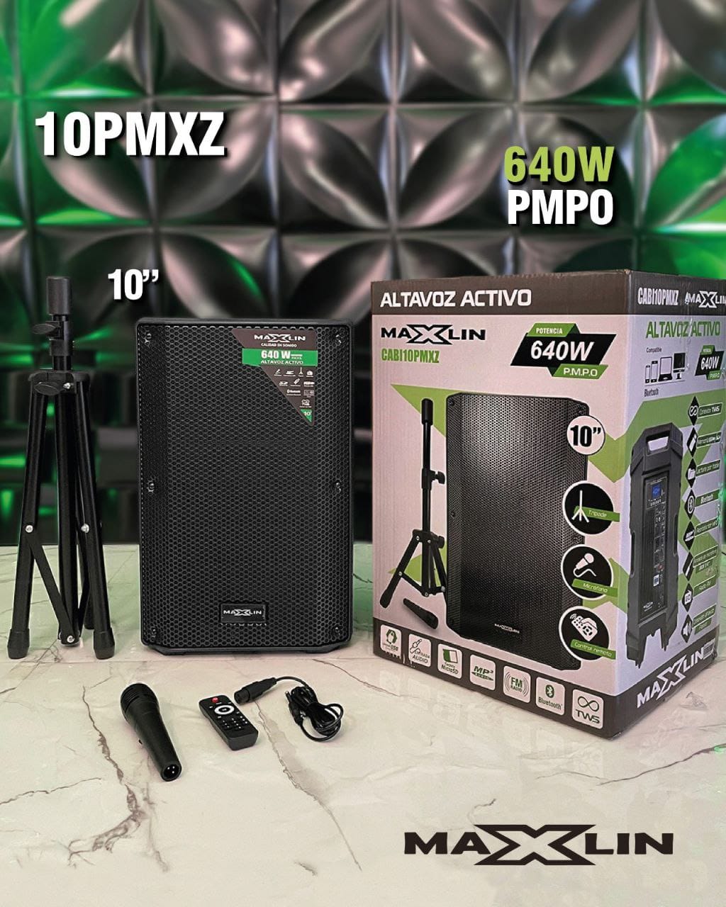 Cabina De Sonido Maxlin 10" 640w