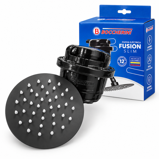 Ducha Regadera Slim 220V Negra