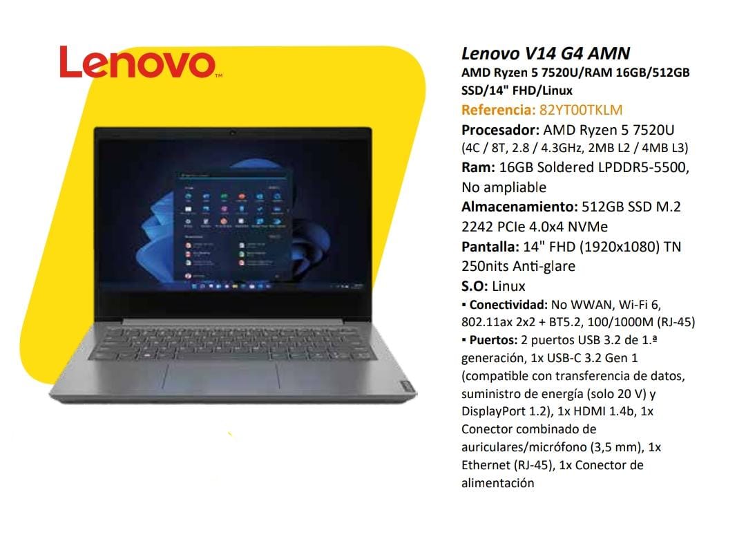 Computador Lenovo V14 G4 Amn (14″)