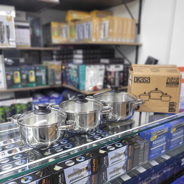 Juego De Ollas Acero 6 Piezas