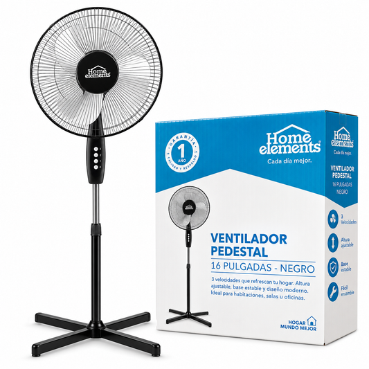 Ventilador De Piso Home Elements - 16 Pulgadas