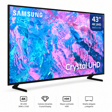 Televisor Samsung 43" 4k Crystal