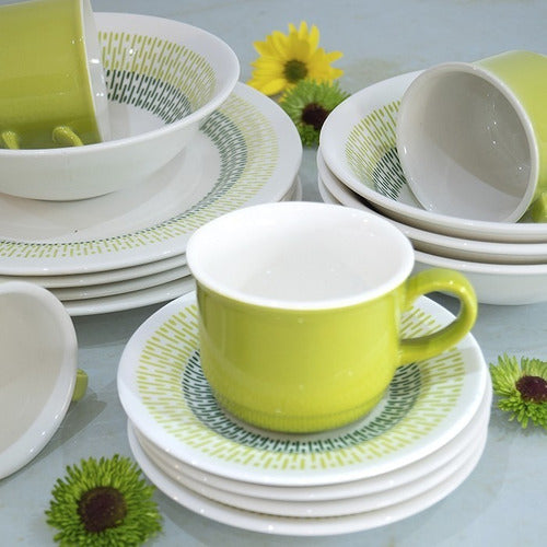 Vajilla Corona Jaspe Verde