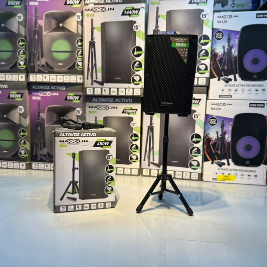 CABINA DE SONIDO MAXLIN 8" 480W