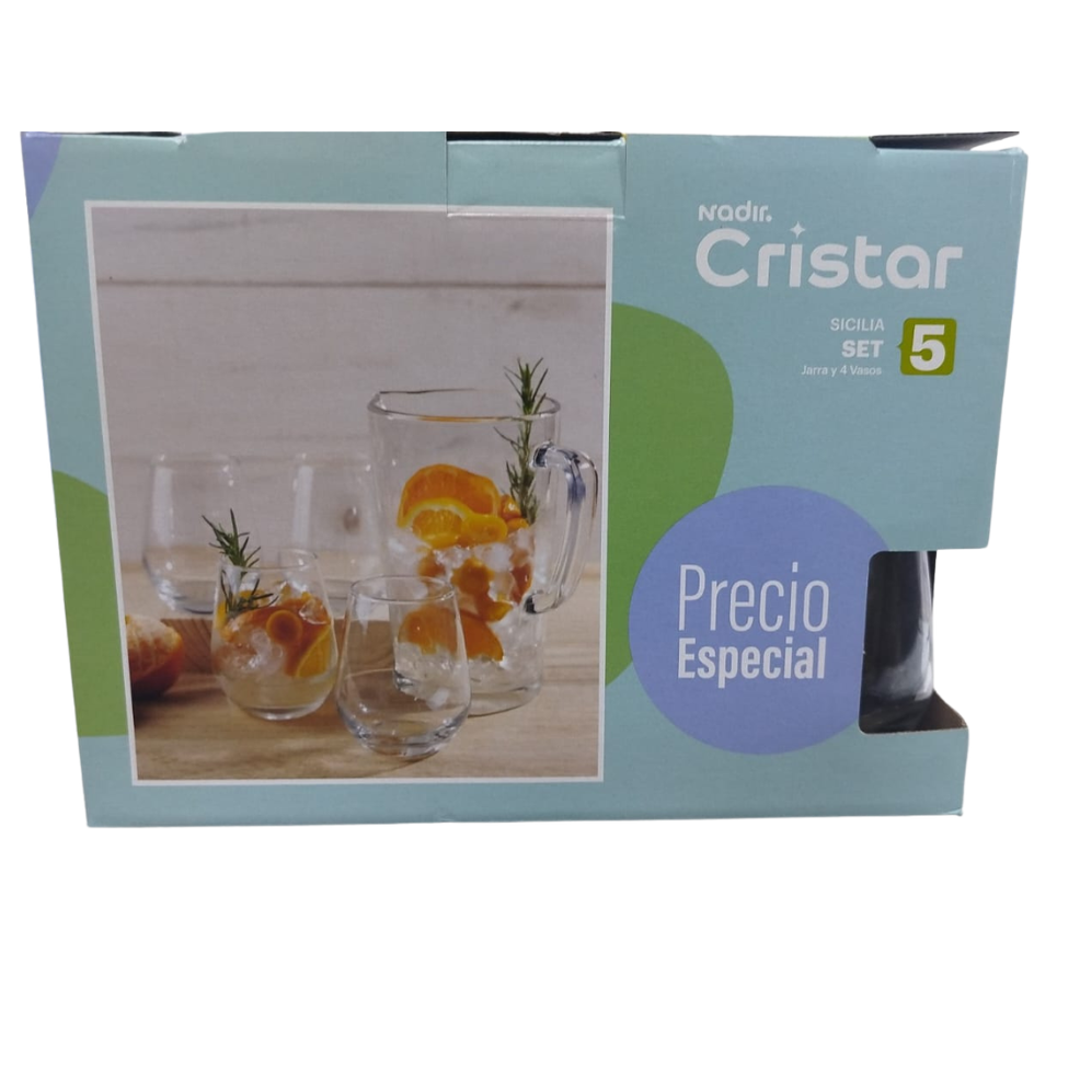 Juego De Vasos + Jarra Silicia