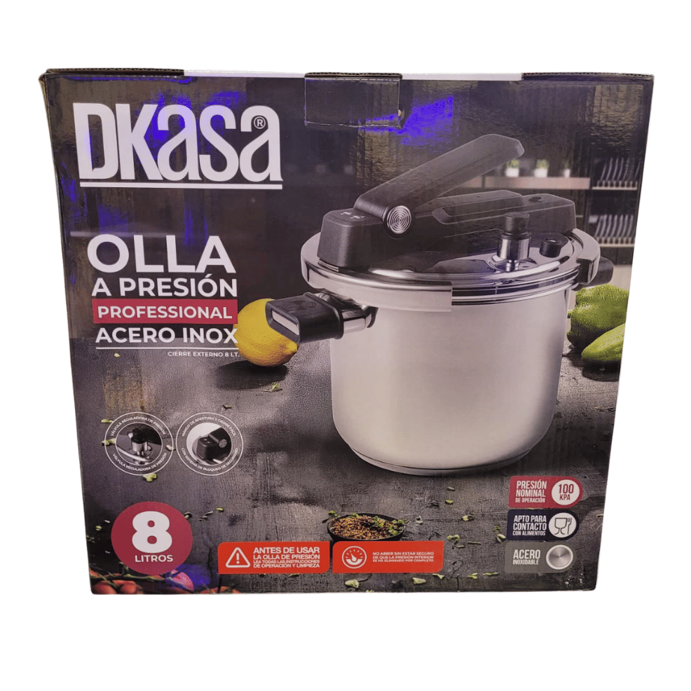 Olla A Presión Dkasa Cierre Hermético 8L