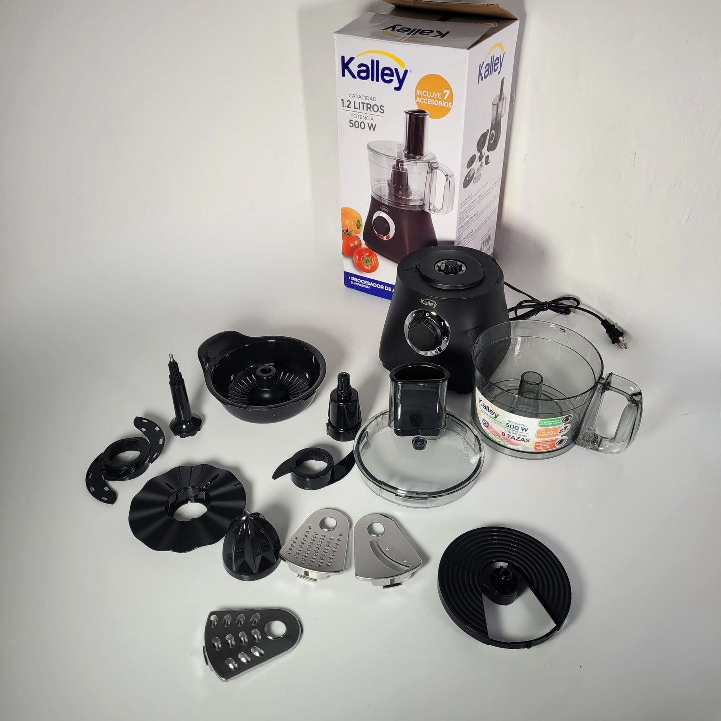 Procesador De Alimentos Kalley 1.2 Litros
