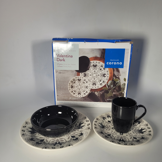 Vajilla Corona Valentina Dark