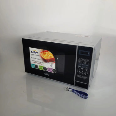 Microondas Kalley Negro Borde Plata 20 Litros
