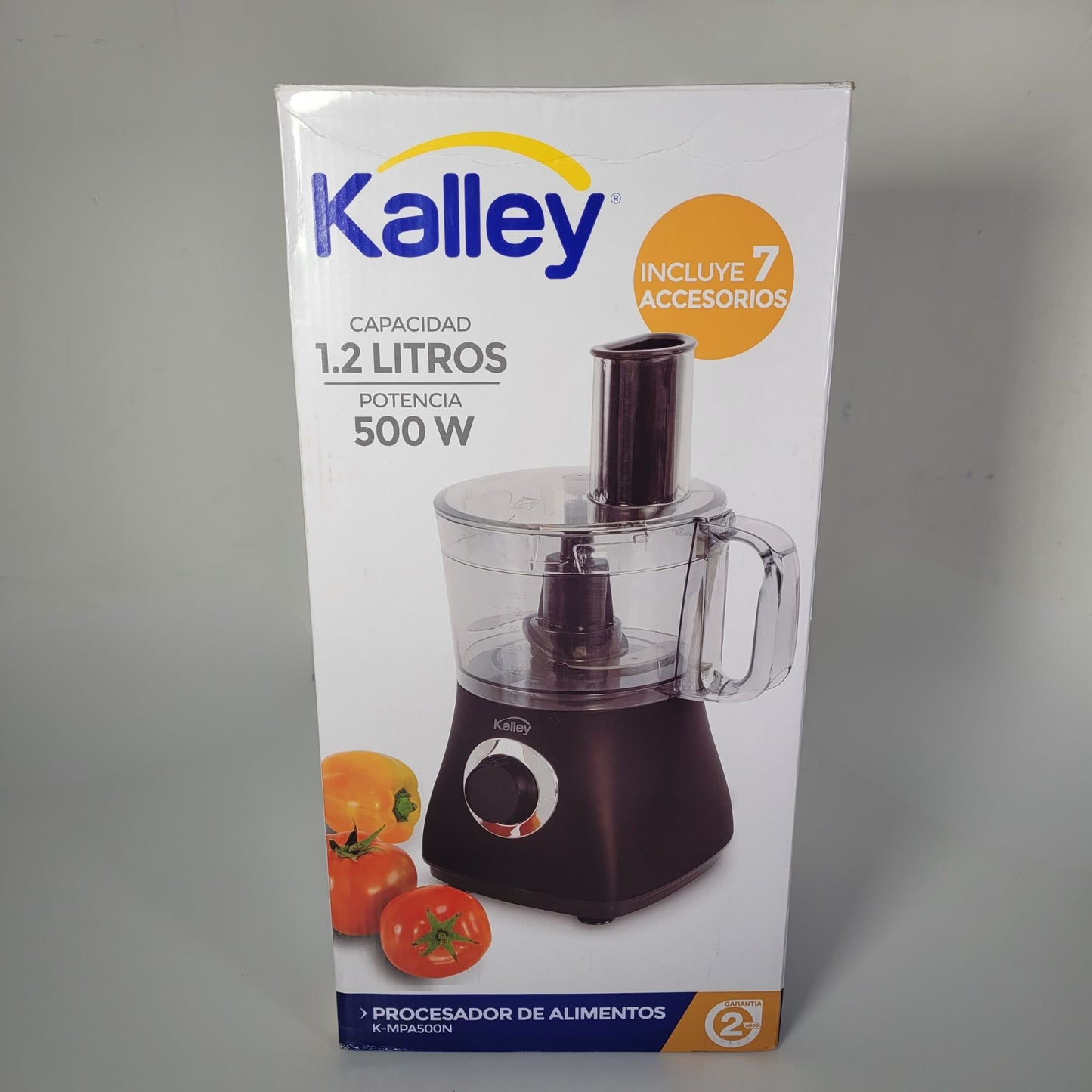 Procesador De Alimentos Kalley 1.2 Litros