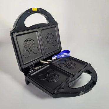 Sanduchera Kalley Mickey Mouse Negra