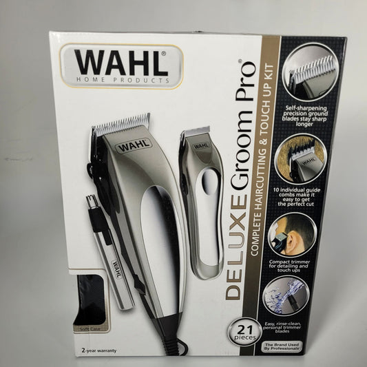Maquina De Motilar Combo Wahl Deluxe 21 Piezas