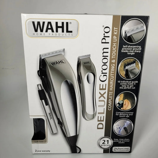 Maquina De Motilar Combo Wahl Deluxe 21 Piezas