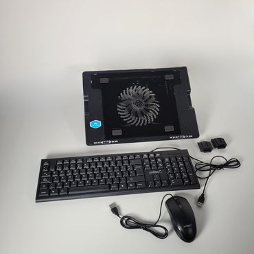 Combo Teclado + Mouse Unitec + Base Refrigerante