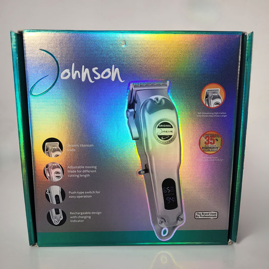 Maquina De Motilar Johnson Plateada Jh118