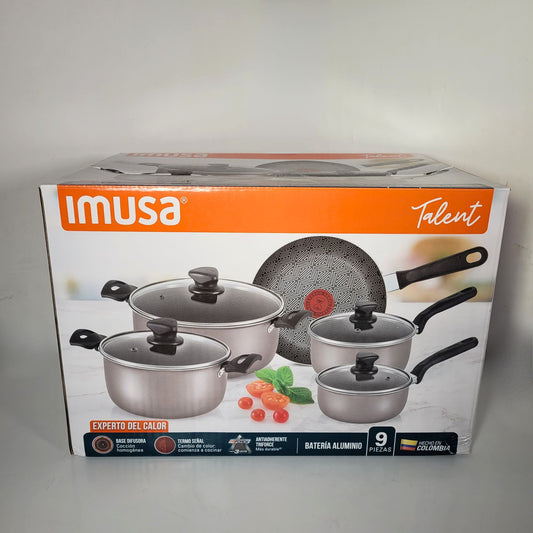 Juego De Ollas Imusa Talent 9 Piezas