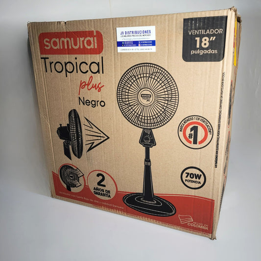 Ventilador Samurai De Piso Tropical Plus