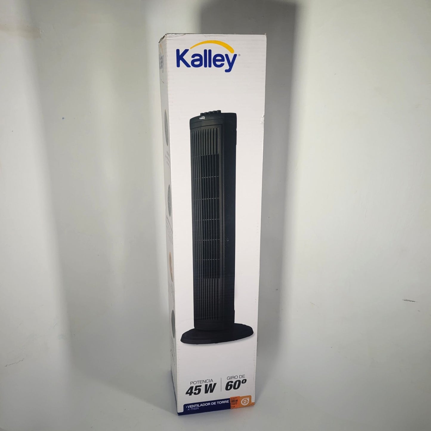 Ventilador Kalley Torre Sin Control Negro