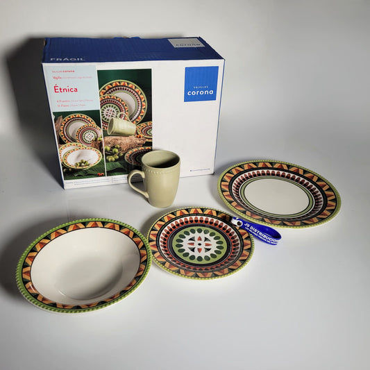 Vajilla Corona Etnica