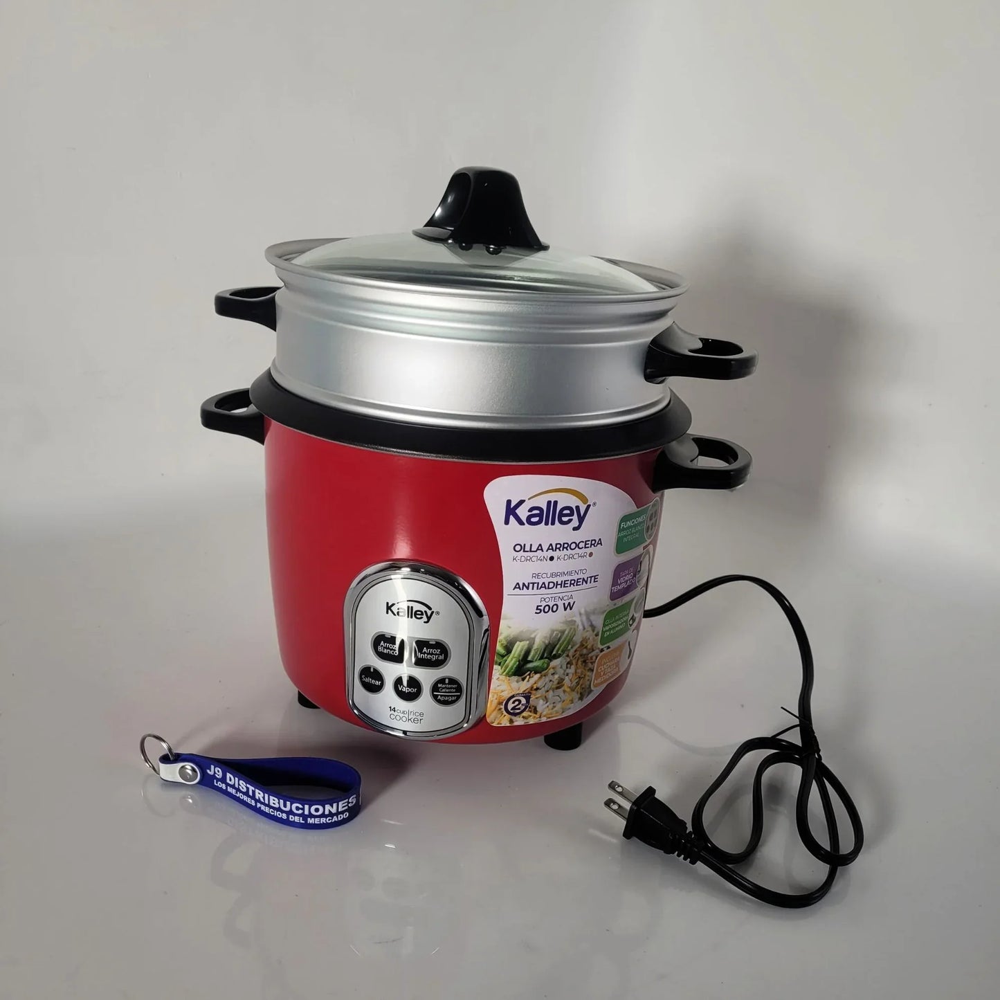 Arrocera Kalley 7 Tazas Digital Roja