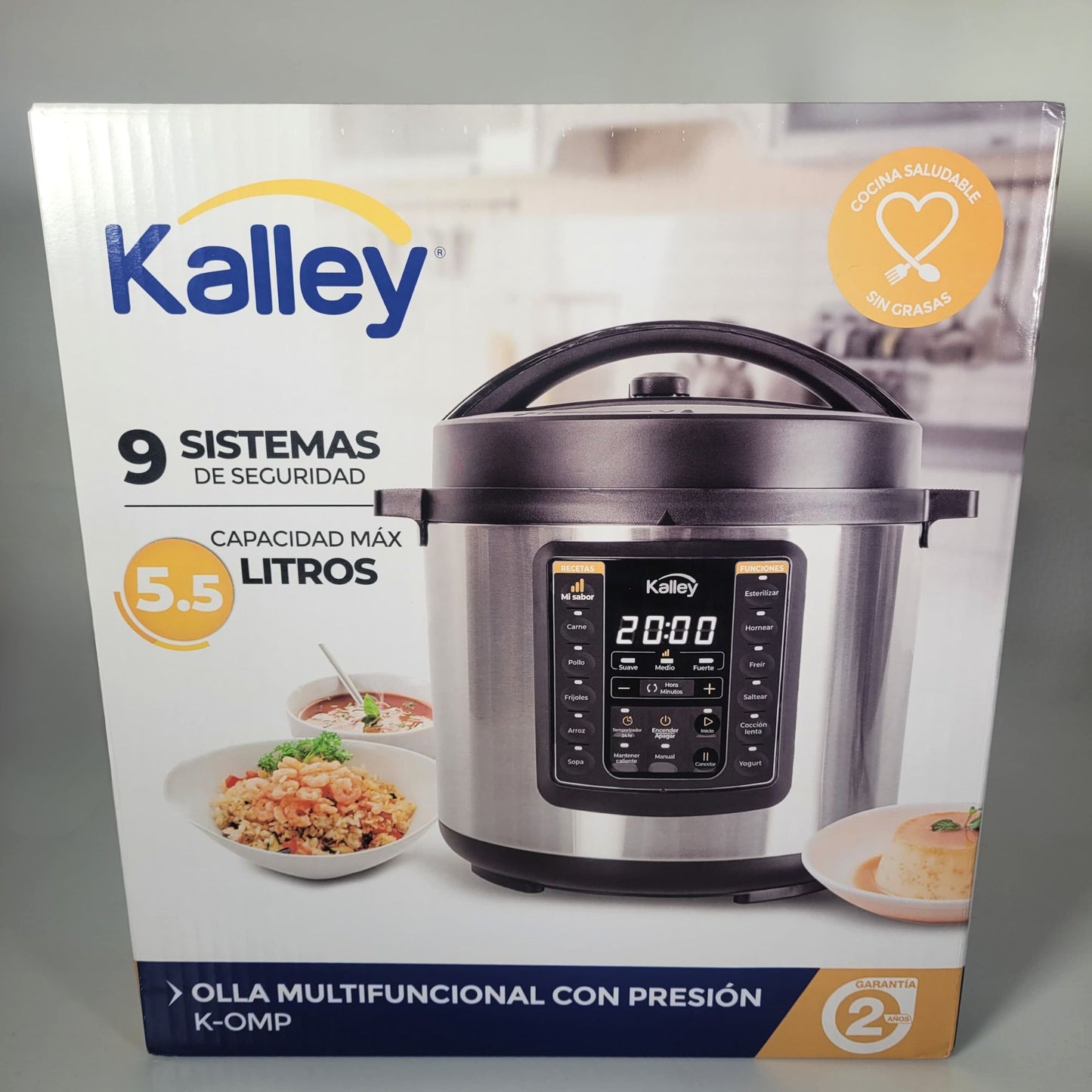 Olla Multifuncional Kalley 5.5 Litros