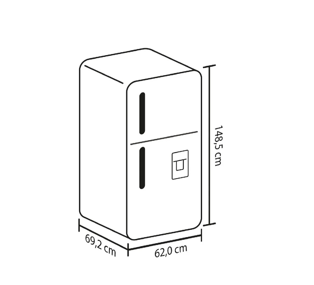 Nevera Con Manija Integrada De 243 L. 240 Se Mi Plomo