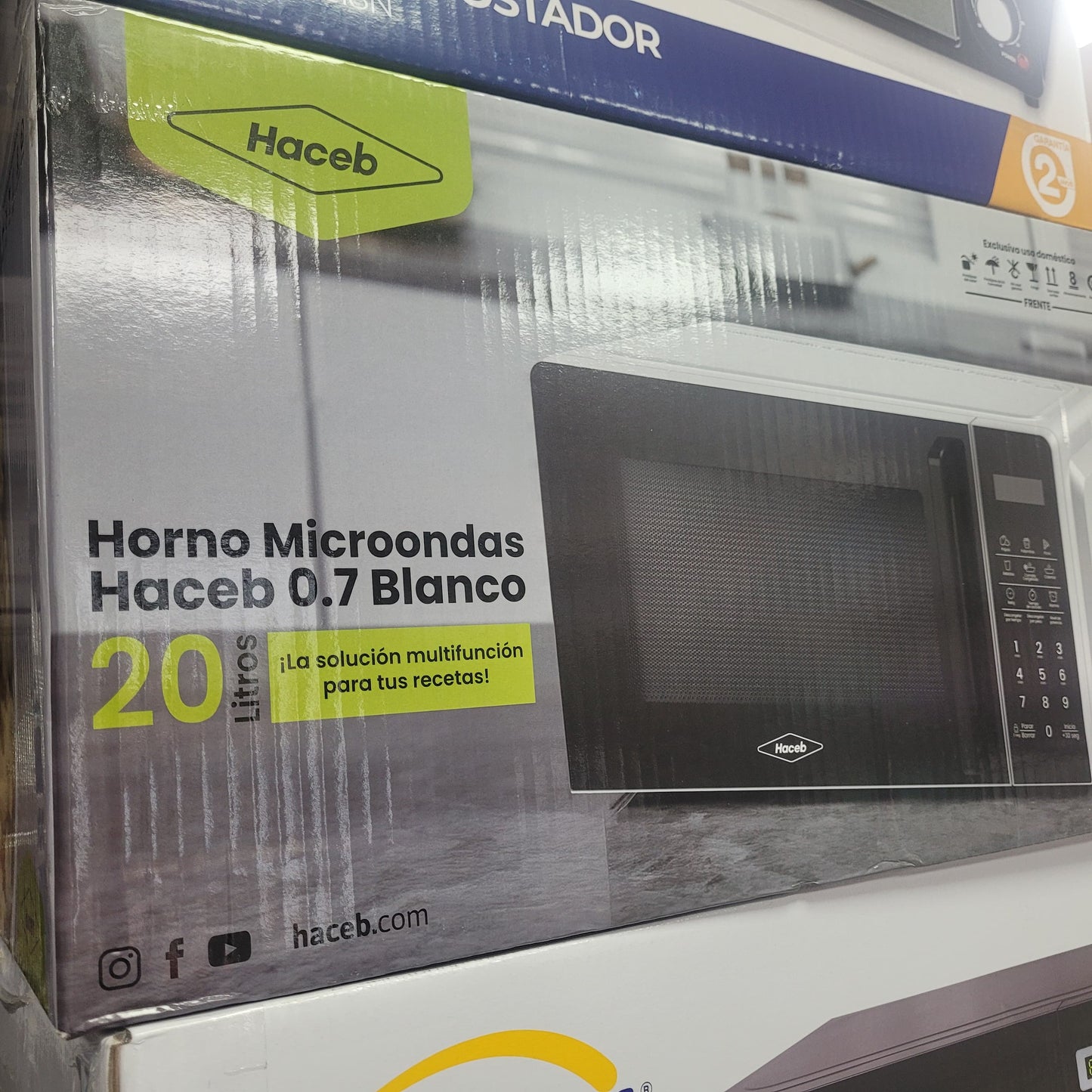 Microondas Haceb 20 Litros Blanco