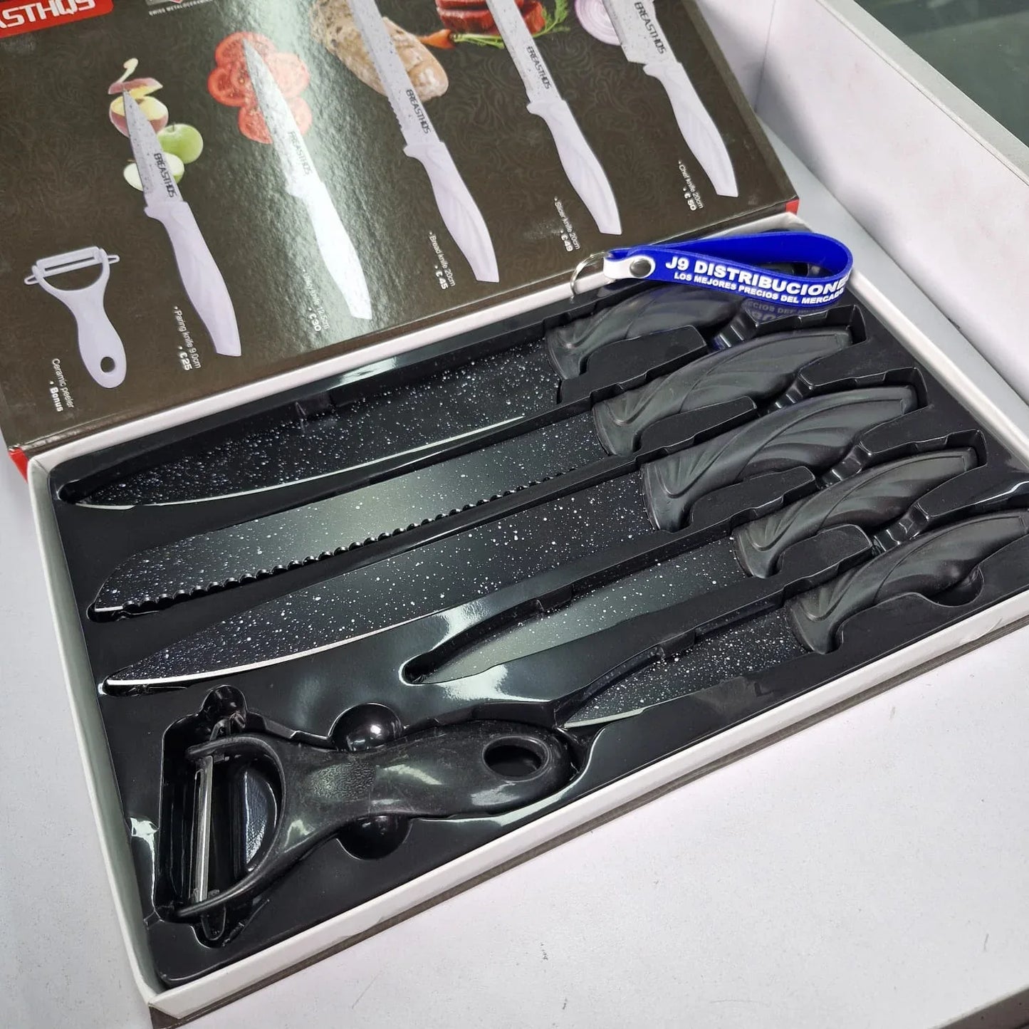Set Cuchillos 6 Piezas Con Pelapapas 9200