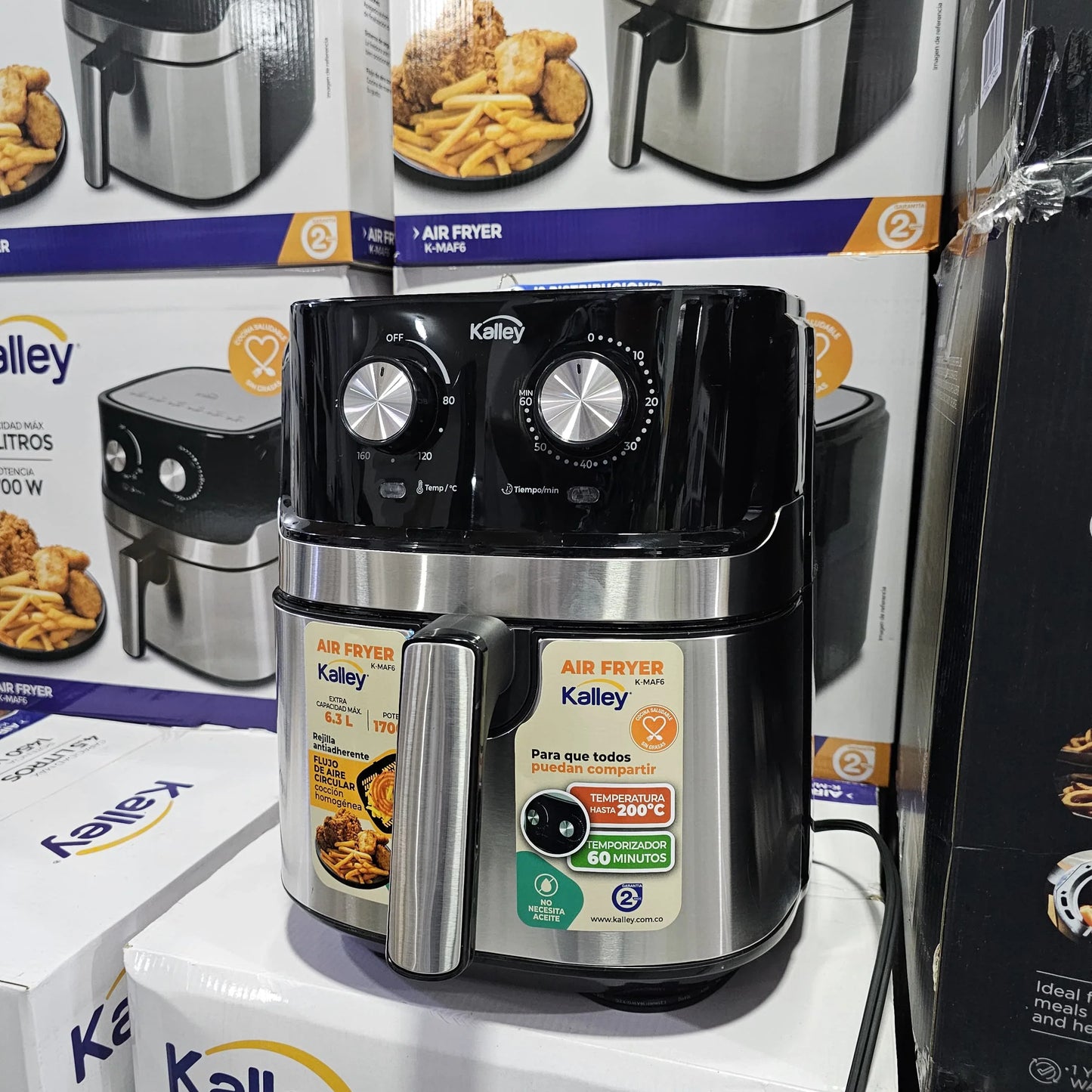Freidora De Aire Kalley 6.3 Litros
