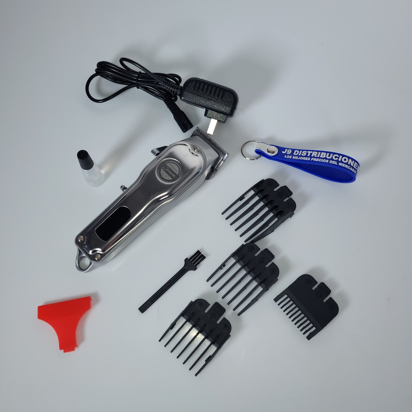 Maquina De Motilar Johnson Plateada Jh118