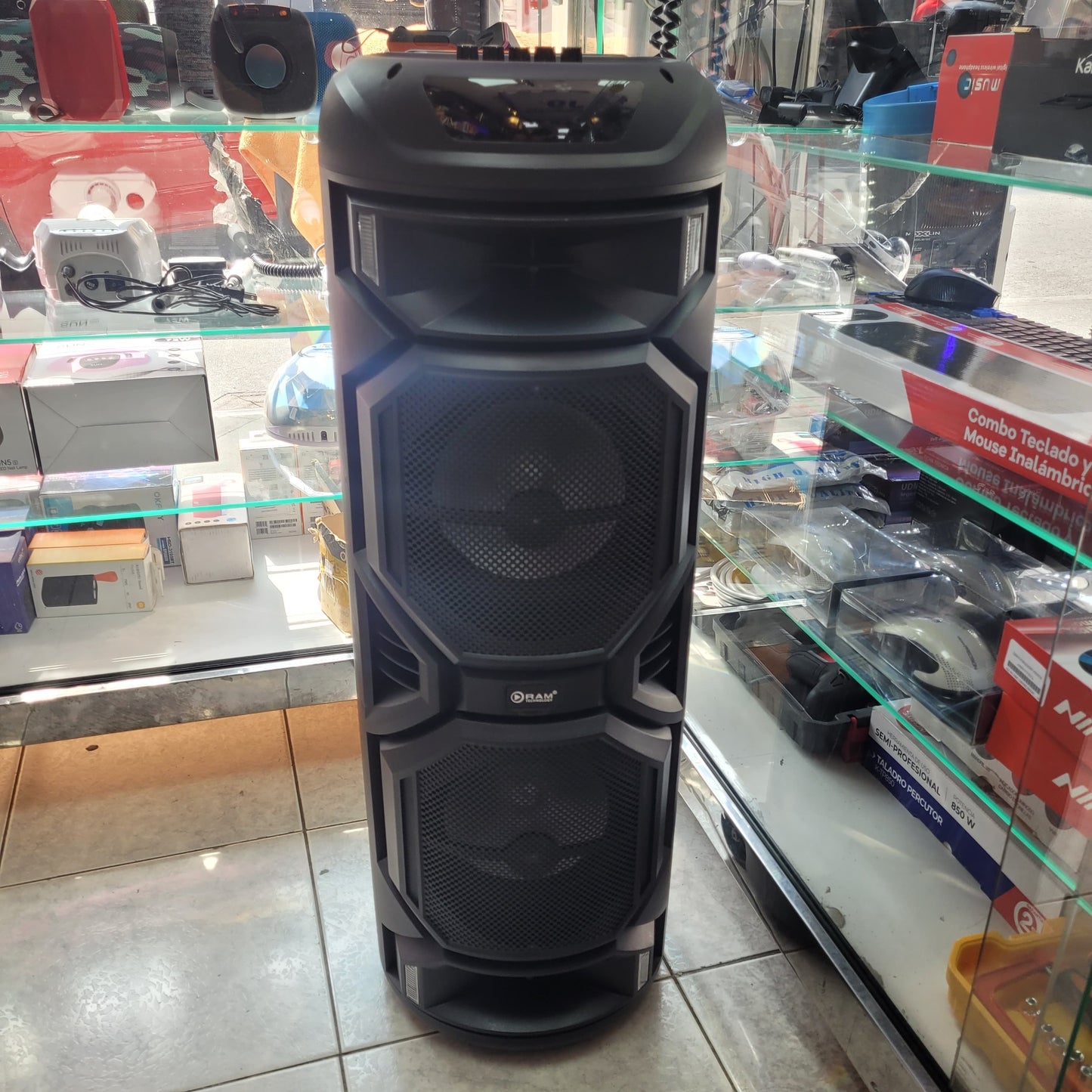 Torre De Sonido Recargable Ram 2x8"