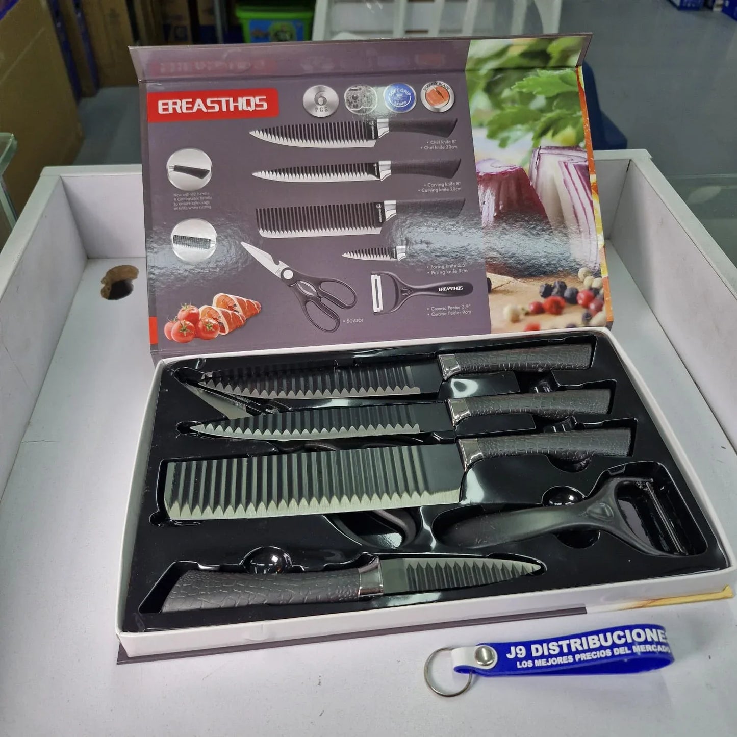 Set Cuchillos 6 Piezas Con Tijera 238a