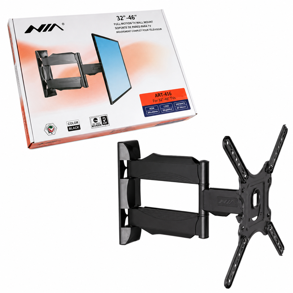 Soporte De Pared Para Televisor P4 De 14 A 43 Pulgadas