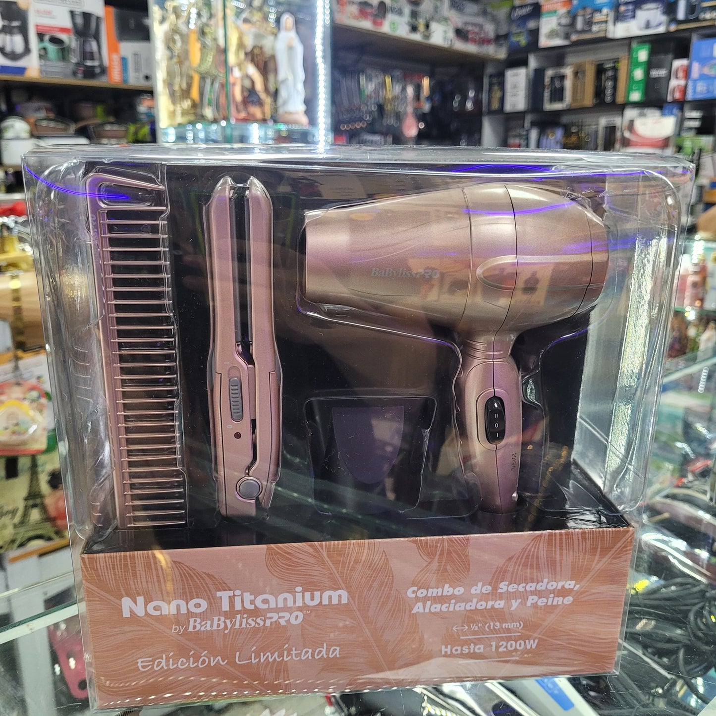 COMBO VIAJERO - PLANCHA + SECADOR + PEINE BABYLISS