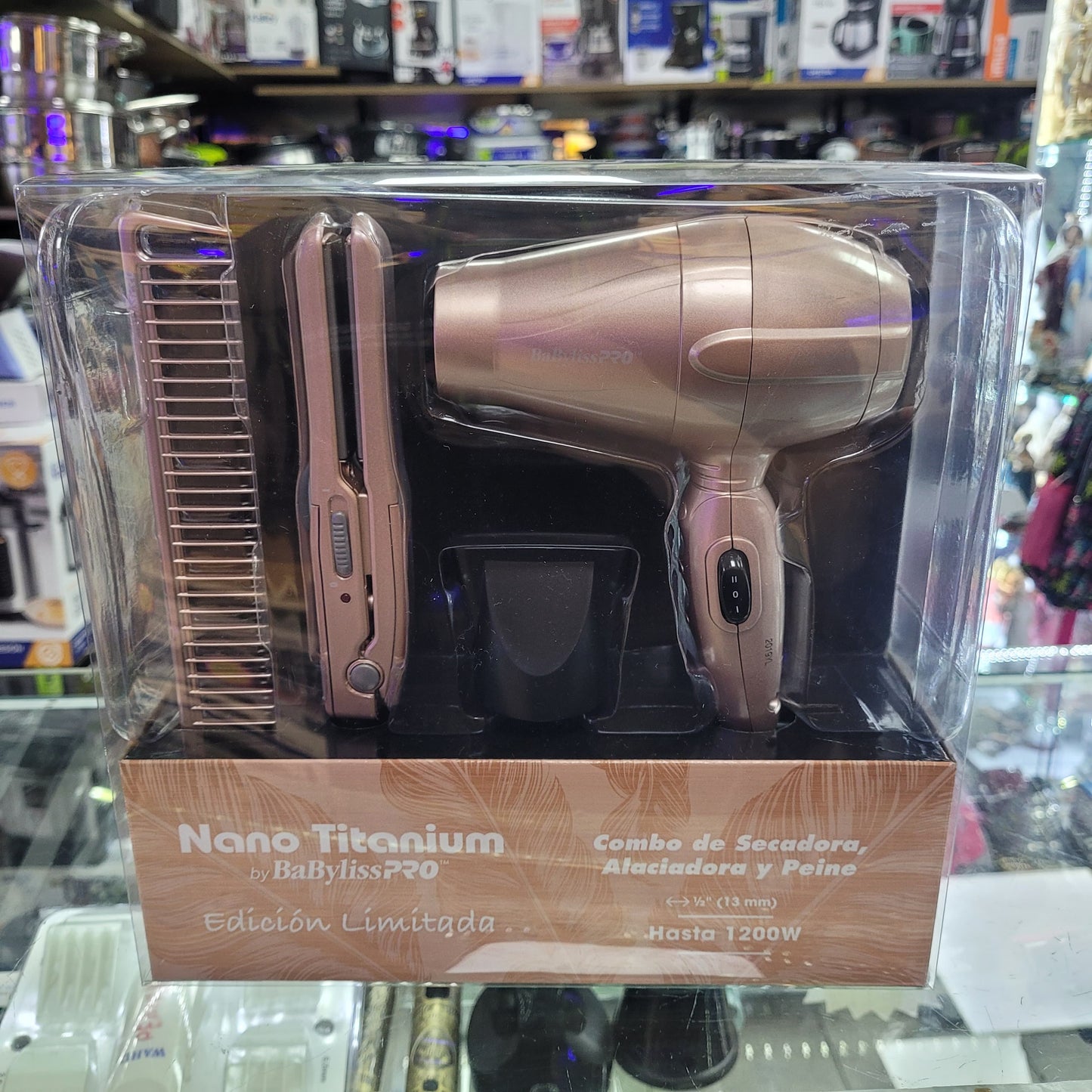 COMBO VIAJERO - PLANCHA + SECADOR + PEINE BABYLISS