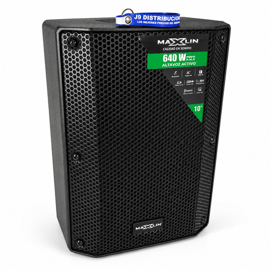 Cabina De Sonido Maxlin 10" 640w