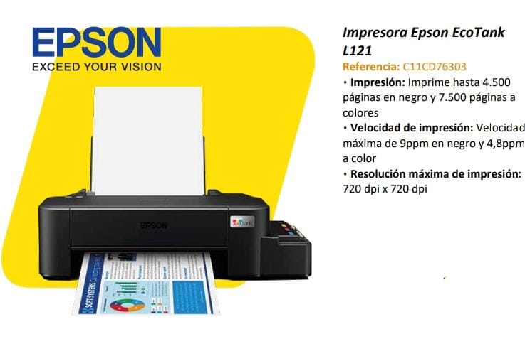 IMPRESORA EPSON ECO TANK L121