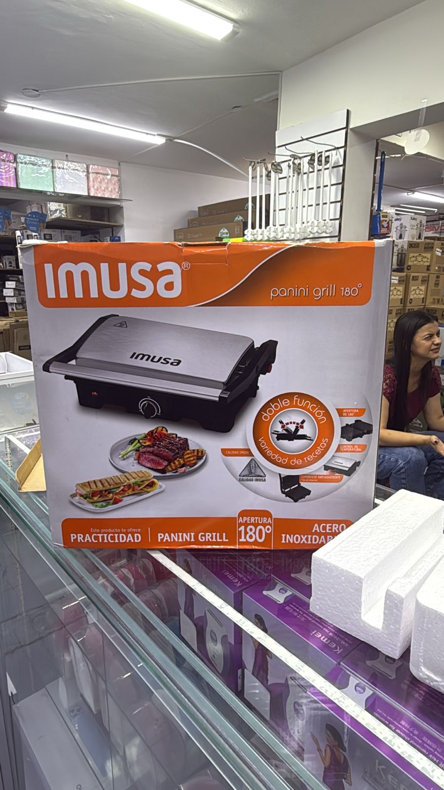 Asador Panini Grill Imusa
