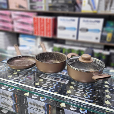 juego de ollas universal 4 piezas ámbar