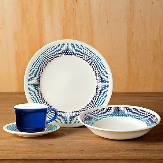 Vajilla Corona Jaspe Azul