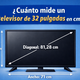 ¿Cuánto mide un televisor de 32 pulgadas? Medidas exactas y guía